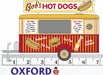Oxford Diecast Bobs Hot Dogs Mobile Trailer - 1:76/1:87 Scale Measurements