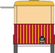 Oxford Diecast Bobs Hot Dogs Mobile Trailer - 1:76/1:87 Scale Left