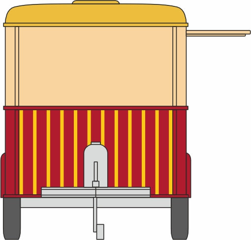 Oxford Diecast Bobs Hot Dogs Mobile Trailer - 1:76/1:87 Scale Right