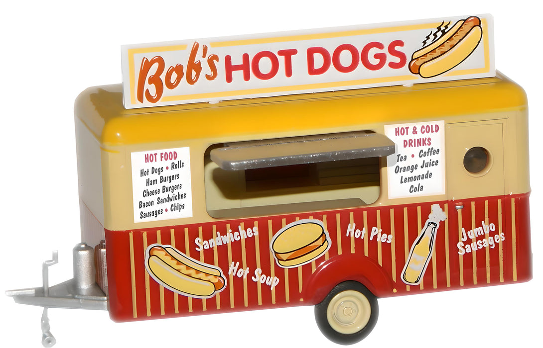 Oxford Diecast Bobs Hot Dogs Mobile Trailer - 1:76/1:87 Scale