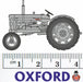 Oxford Diecast Matt Grey Fordson Tractor - 1:76 Scale 76TRAC004 Dimensions