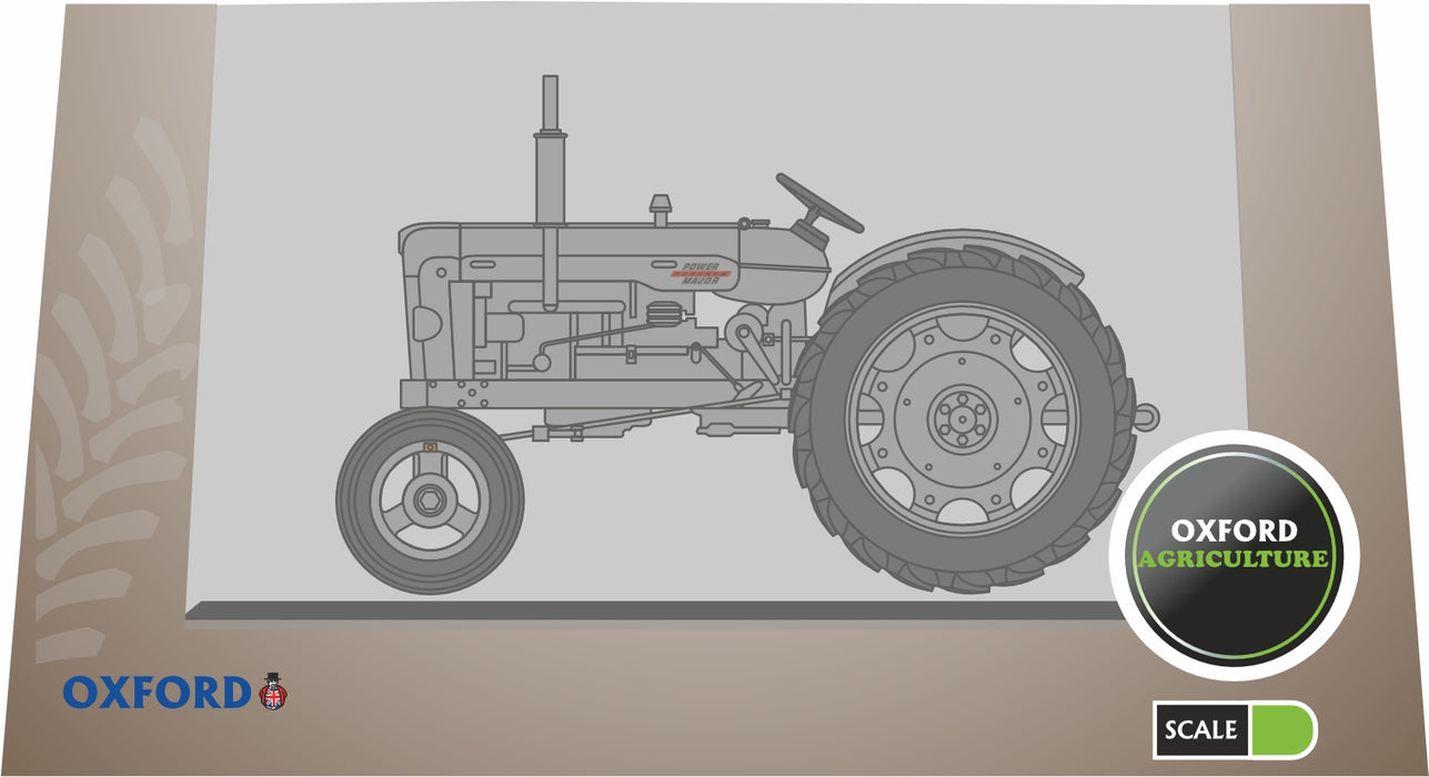 Oxford Diecast Matt Grey Fordson Tractor - 1:76 Scale 76TRAC004 Pack