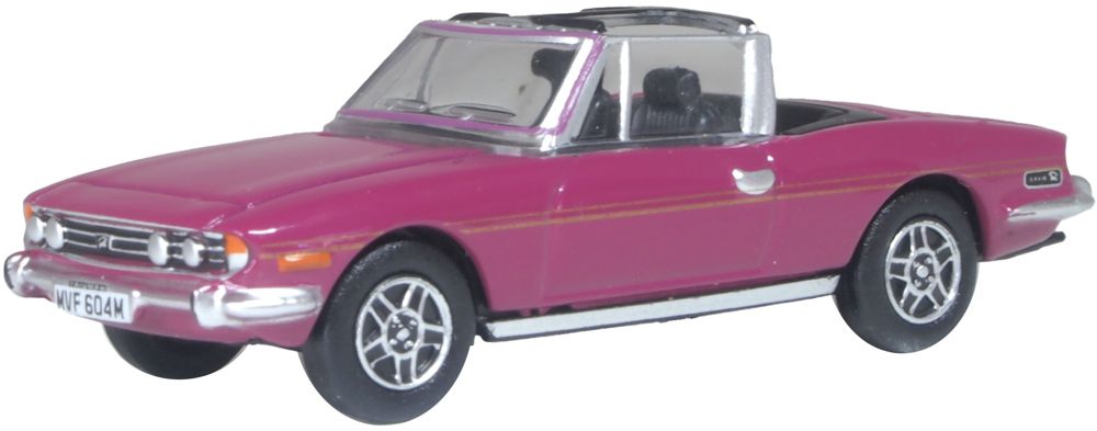 Oxford Diecast Triumph Stag Majenta 1:76