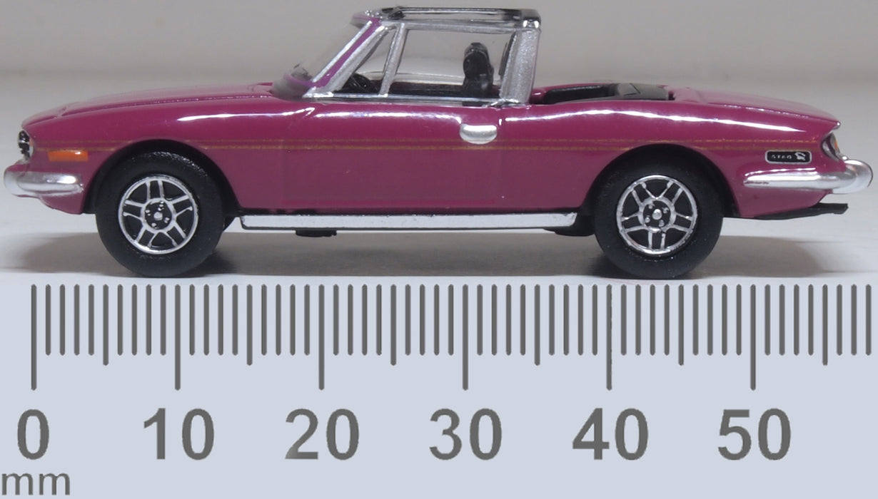 Oxford Diecast Triumph Stag Majenta 1:76