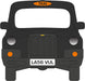 Oxford Diecast Black London TX Taxi - 1:76 Scale 76TX4001 Line Drawing Front