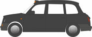 Oxford Diecast Black London TX Taxi - 1:76 Scale 76TX4001 Line Drawing Left