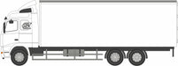 Oxford Diecast White Volvo FH Box Lorry - 1:76 Scale 76VOL01BL Left