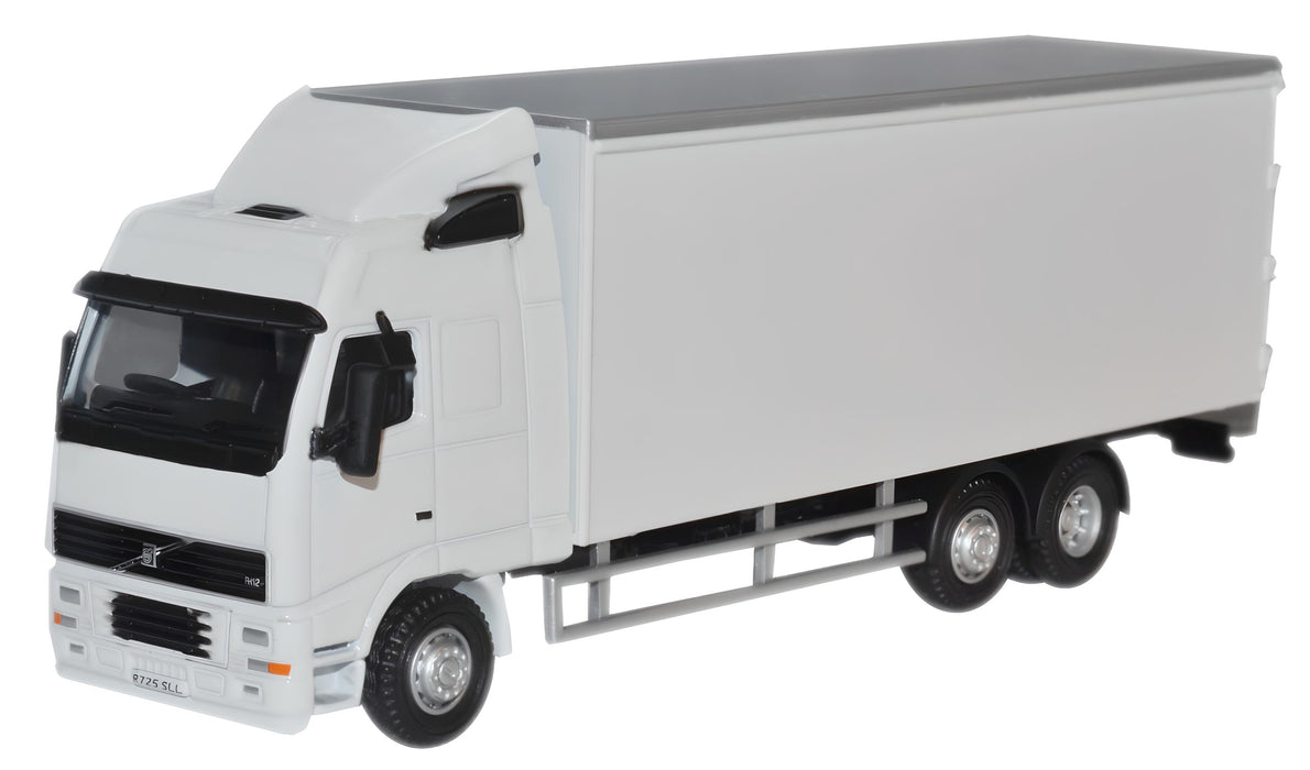 Oxford Diecast White Volvo FH Box Lorry - 1:76 Scale 76VOL01BL