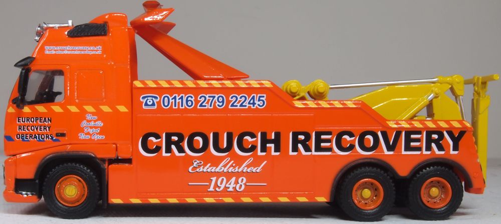 Oxford Diecast Volvo Boniface Recovery Truck Crouch Recovery 1:76