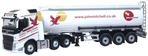 Oxford Diecast John Mitchell Volvo FH4 Cylindrical Tanker 1:76 Scale