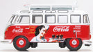 Oxford Diecast VW T1 Bus and Surfboards Coca Cola 76VWS008CC 1:76 Scale Left
