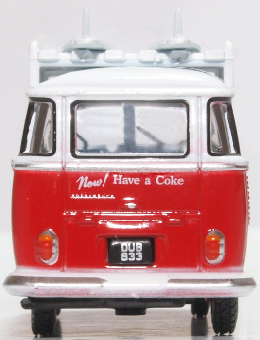 Oxford Diecast VW T1 Bus and Surfboards Coca Cola 76VWS008CC 1:76 Scale Rear