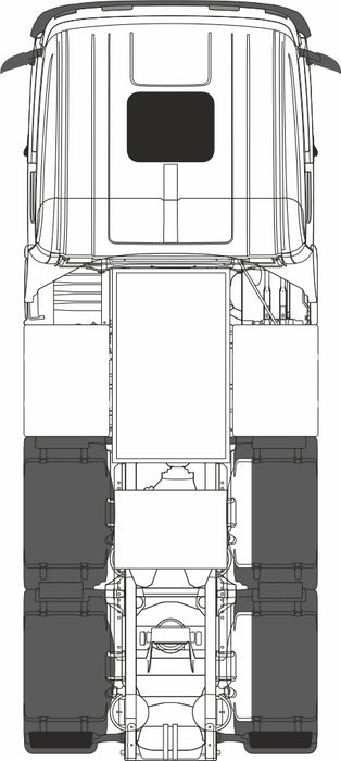 Oxford Diecast White Scania Cab - 1:76 Scale 76WHSCACAB Top