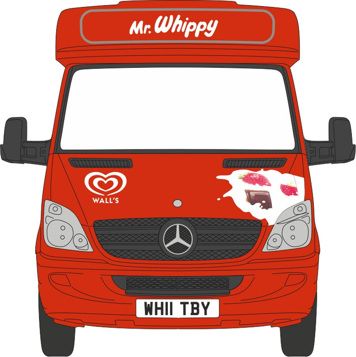 Oxford Diecast Mr Whippy Mercedes Ice Cream Van - 1:76 Scale 76WM001 Front