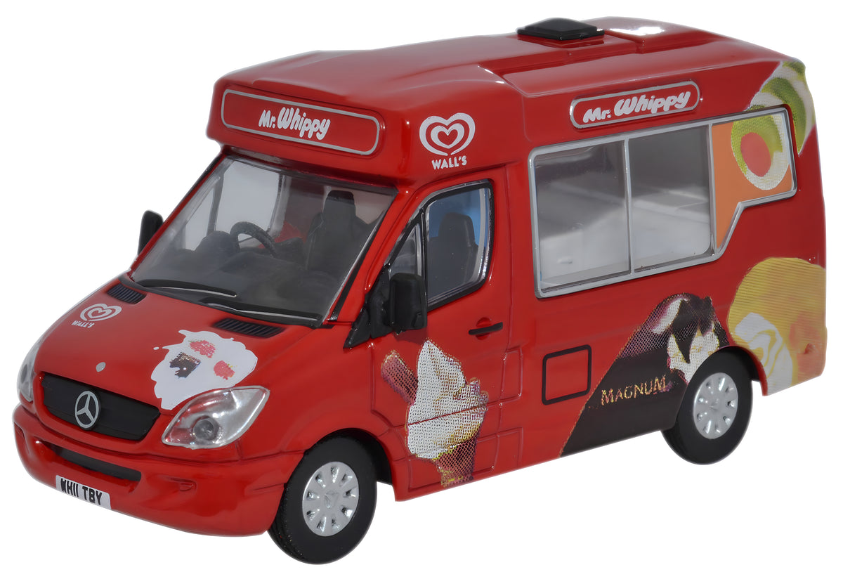 Oxford Diecast Mr Whippy Mercedes Ice Cream Van - 1:76 Scale