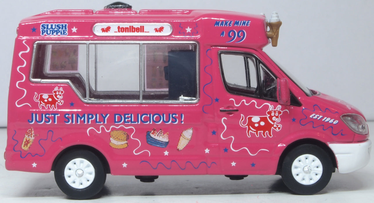 Oxford Diecast Whitby Mondial Ice Cream Van Tonibell 1:76