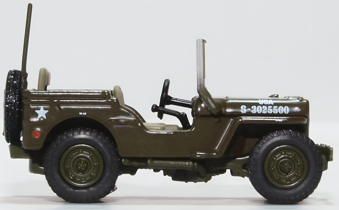 Oxford Diecast Willys MB US Army 76WMB003 1:76 Scale Right