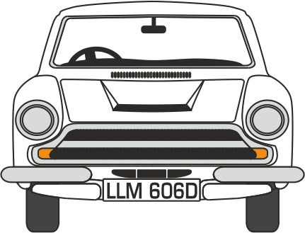Oxford Diecast Cortina MK I White - 1:76 Scale 76COR1001 Front