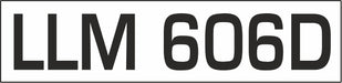 Oxford Diecast Cortina MK I White - 1:76 Scale 76COR1001 Number Plate