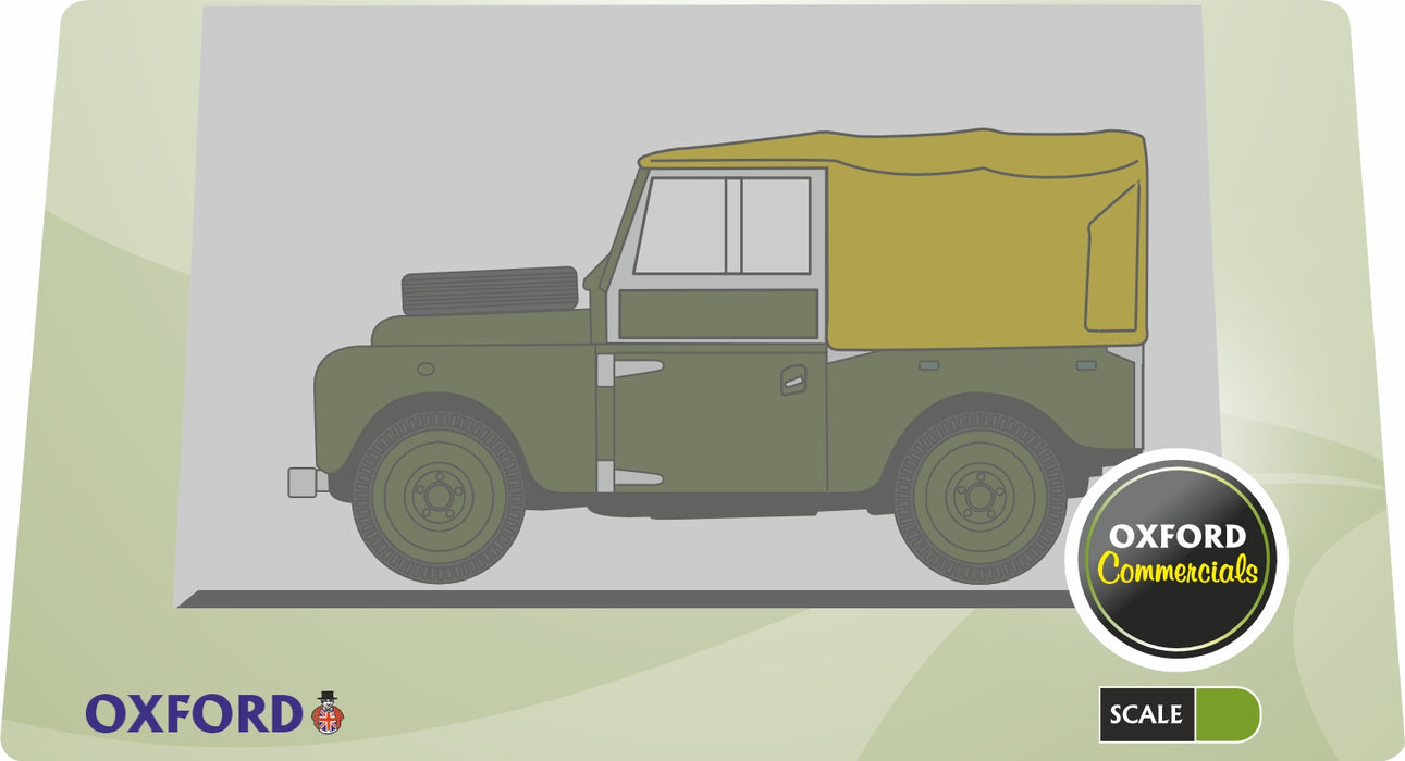 Oxford Diecast Land Rover 88 Canvas Green Bronze - 1:76 Scale 76LAN188009 Pack