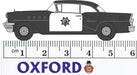 Oxford Diecast Buick Century 1955 California Highway Patrol 1:87 Scale Measurements