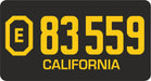 Oxford Diecast Buick Century 1955 California Highway Patrol 1:87 Scale Licence Plate