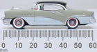Model of the Buick Century 1955 Carlsbad Black/Windsor Grey/Dover White by Oxford at 1:87 scale measurements