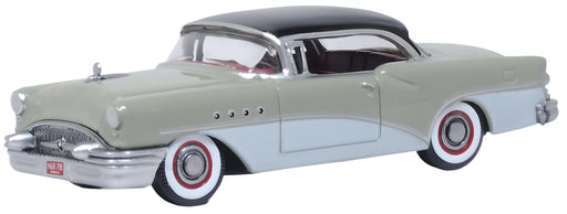 Model of the Buick Century 1955 Carlsbad Black/Windsor Grey/Dover White by Oxford at 1:87 scale