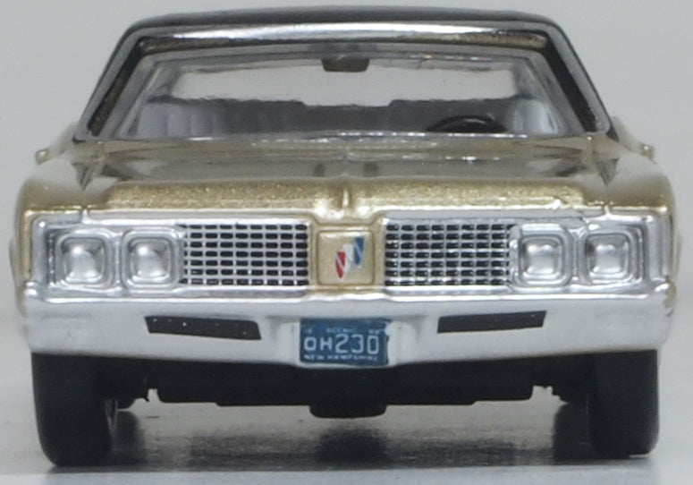 Oxford Diecast 1968 Buick Electra 225 Ivory Gold Mist/Black 1:87