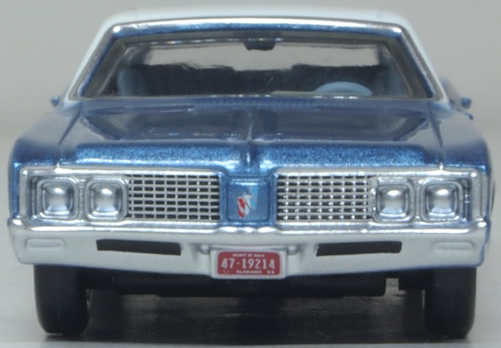 Oxford Diecast 1968 Buick Electra 225 Medium Teal Blue Mist/Parchment 1:87