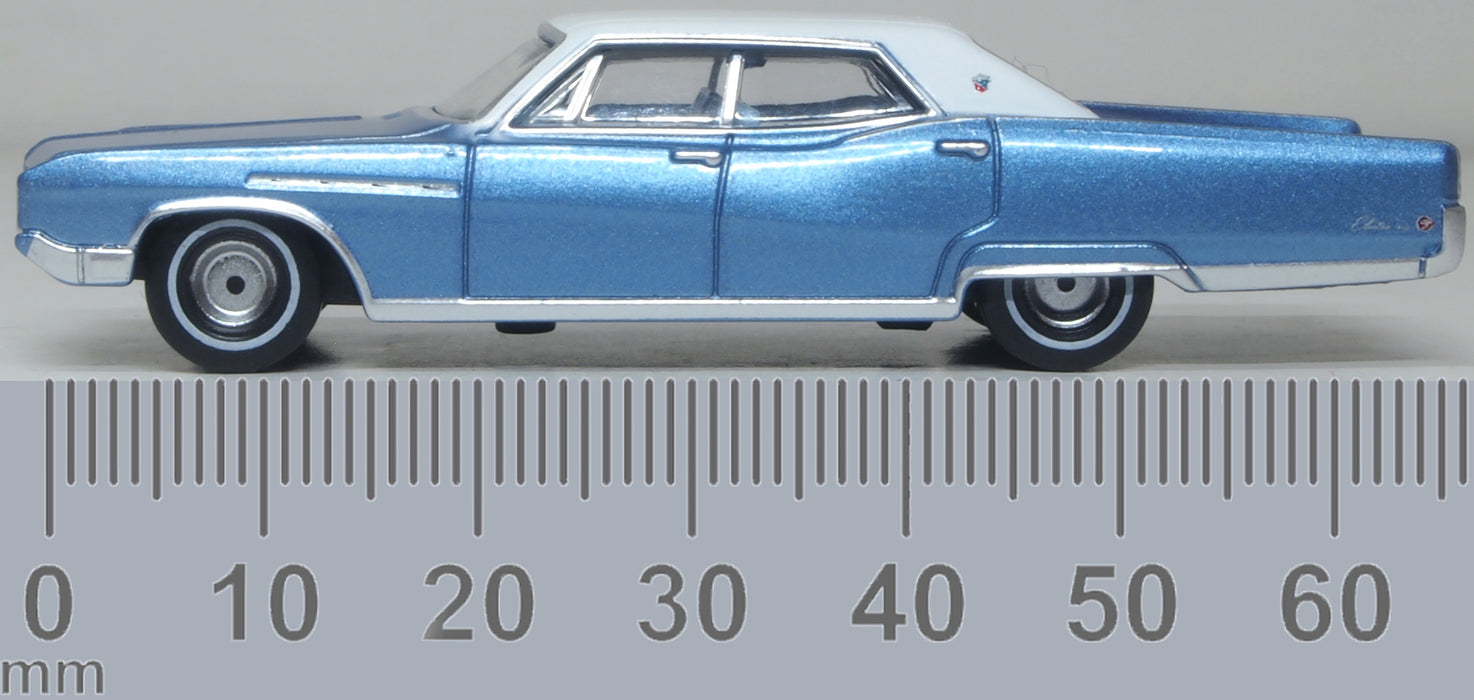 Oxford Diecast 1968 Buick Electra 225 Medium Teal Blue Mist/Parchment 1:87