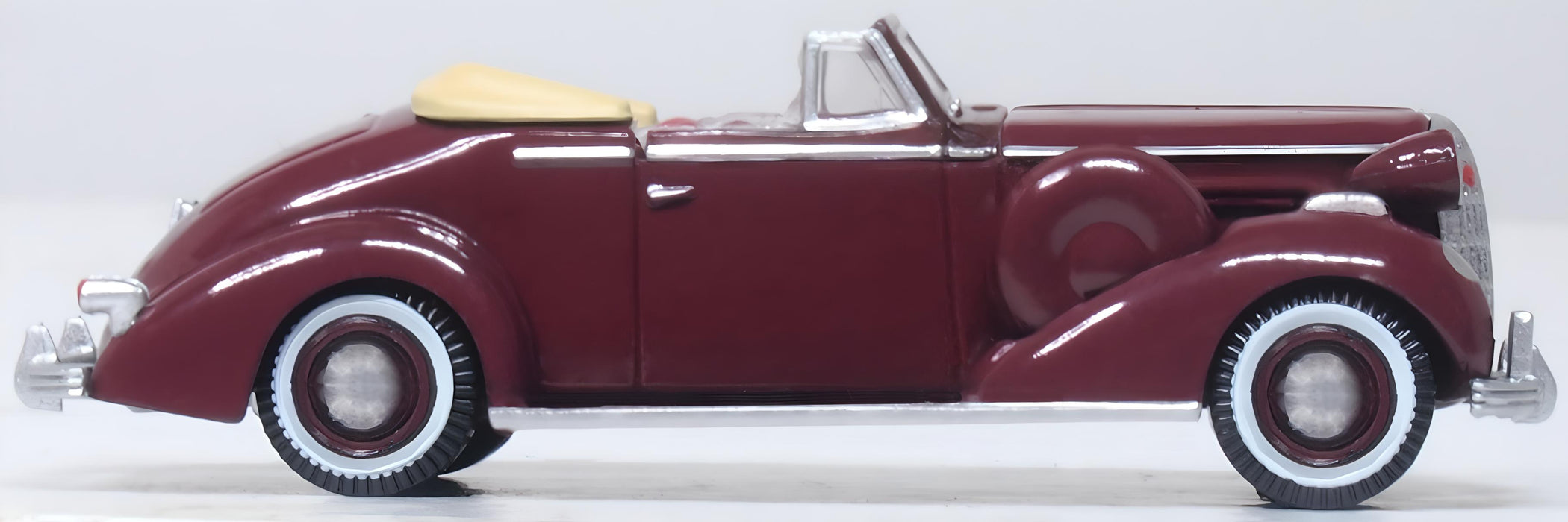 Oxford Diecast 1:87 Buick Special Convertible Coupe 1936 Cardinal Maroon 87BS36003 Right