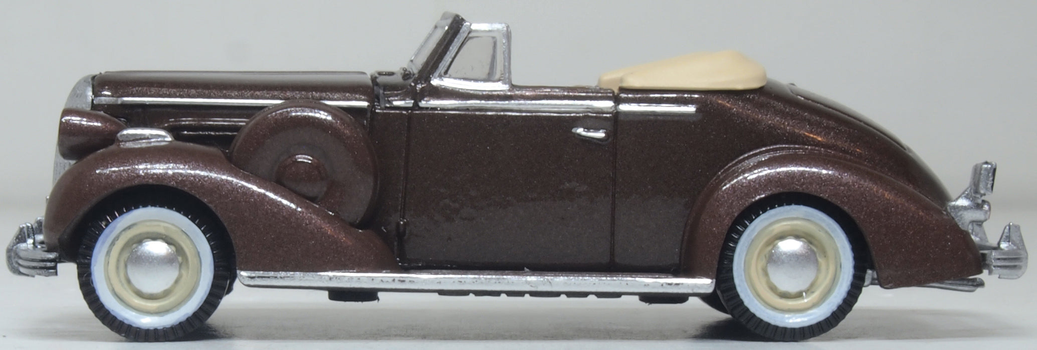 Oxford Diecast 1936 Buick Special Convertible Coupe Bengal Brown Metallic 1:87 Scale