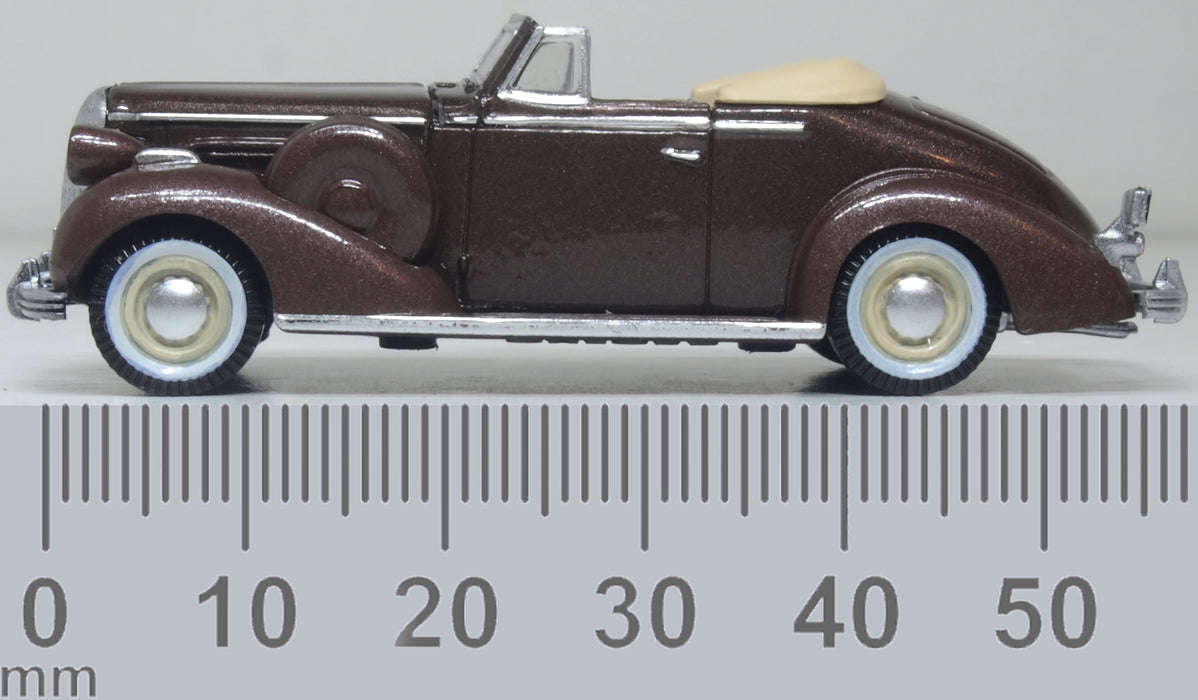 Oxford Diecast 1936 Buick Special Convertible Coupe Bengal Brown Metallic 1:87 Scale
