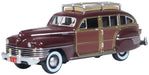 Oxford Diecast 1:87 scale Chrysler T & C Woody Wagon 1942 Regal Maroon