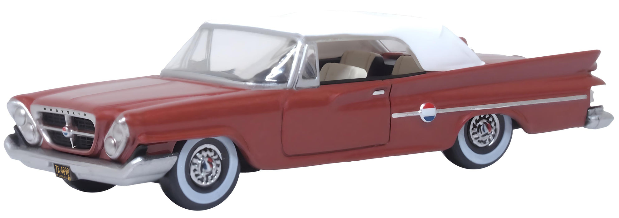 Oxford Diecast Chrysler 300 Convertible 1961 (Closed) Cinnamon/White at 1:87 scale - 87 CC61004