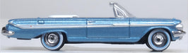 Oxford Diecast Chevrolet Impala 1961 Jewel Blue and White 1:87 scale - 87CI61006 right