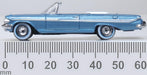 Oxford Diecast Chevrolet Impala 1961 Jewel Blue and White 1:87 scale - 87CI61006 measurements