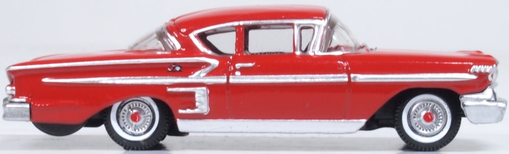 Oxford Diecast 1958 Chevrolet Impala Sports Coupe Rio Red