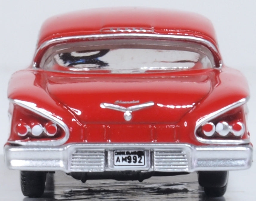 Oxford Diecast 1958 Chevrolet Impala Sports Coupe Rio Red