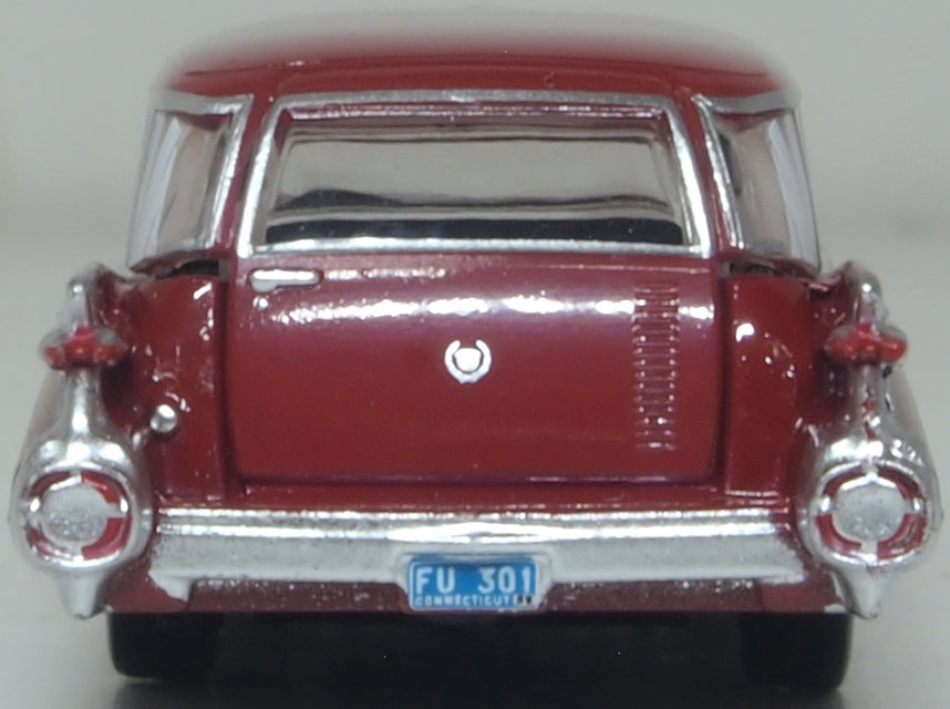 Oxford Diecast 1959 Cadillac Miller-Meteor Futura Limousine Seminole Red