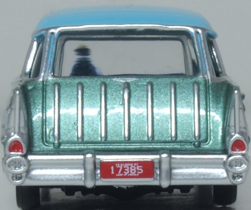 Oxford Diecast 1957 Chevrolet Nomad Larkspur Blue/Harbor Blue 1:87 Scale