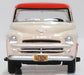 Oxford Diecast Dodge D100 Sweptside Pick Up 1957 Tropical Coral and Glacie 1:87 Scale Front