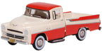 Oxford Diecast Dodge D100 Sweptside Pick Up 1957 Tropical Coral and Glacie 1:87 Scale