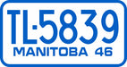 Oxford Diecast Desoto Suburban 1946-48 Butterfly Blue and Crystal Gray 1:87 Scale Licence Plate