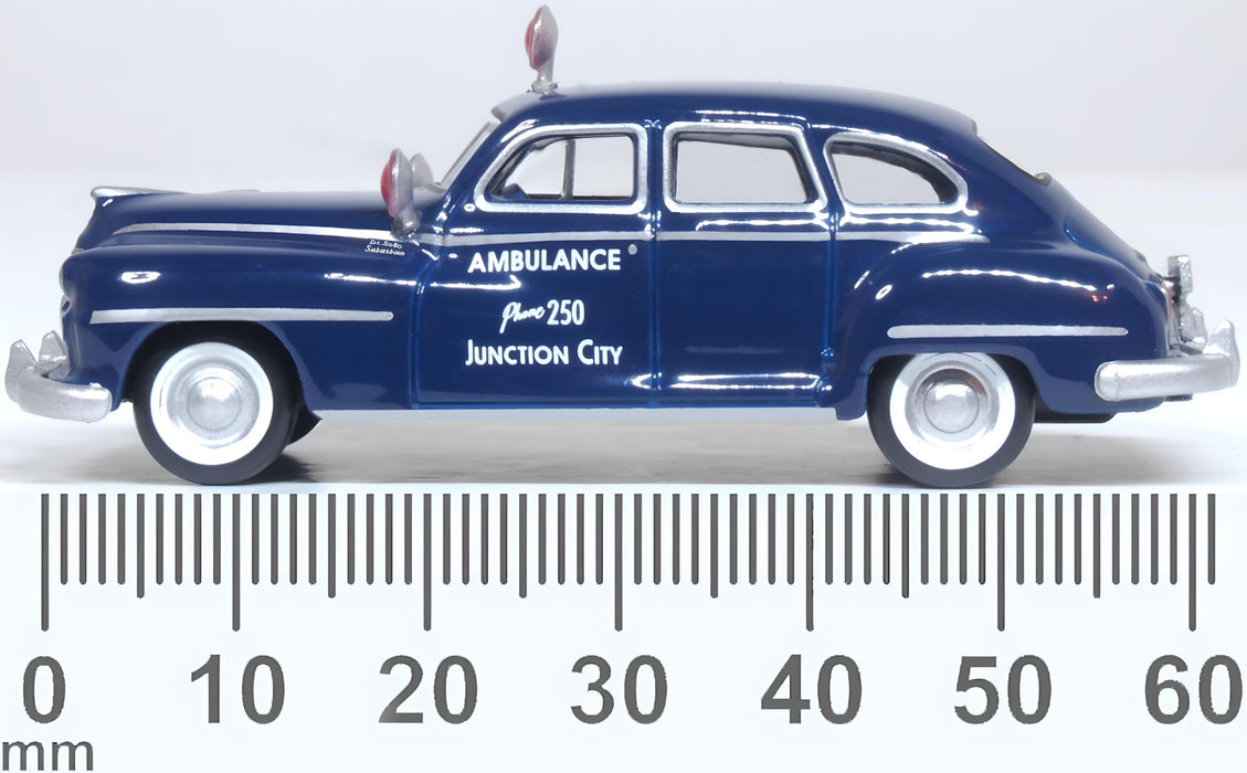 Oxford Diecast Junction City Ambulance Desoto Suburban 1946/8 1:87 Scale Measurements