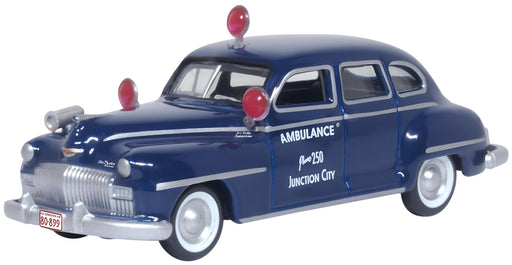 Oxford Diecast Junction City Ambulance Desoto Suburban 1946/8 1:87 Scale