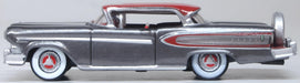 Oxford Diecast Silver Gray Ember Red Edsel Citation 1958 87ED58008 Left