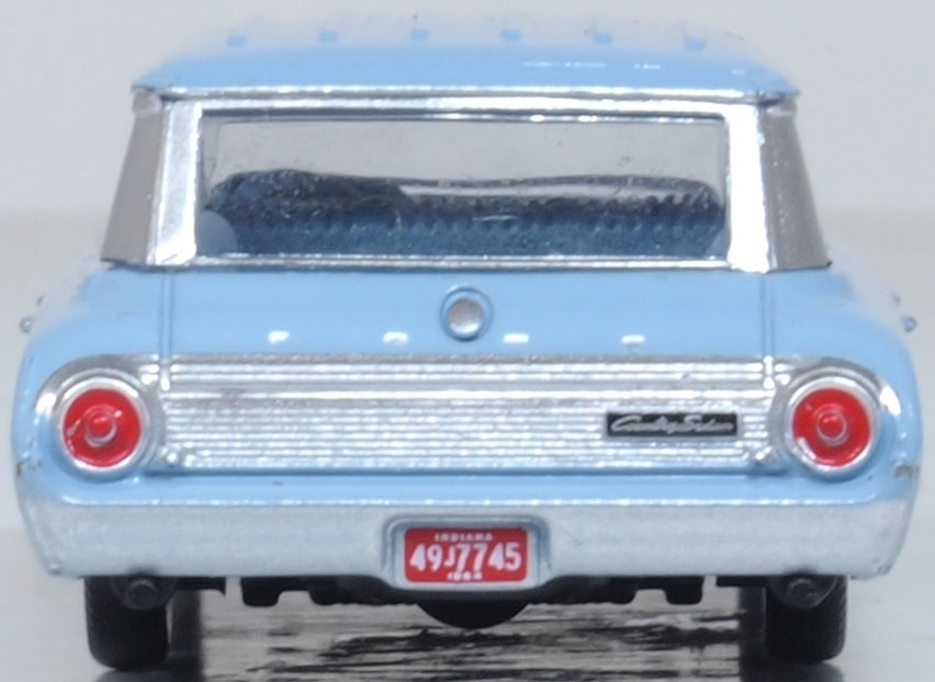 Oxford Diecast 1964 Ford Country Sedan Skylight Blue