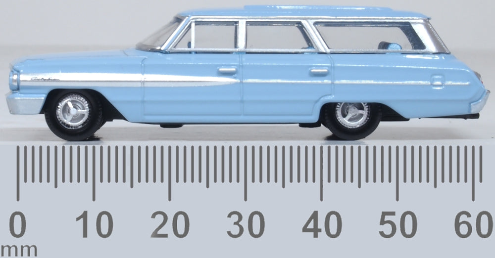 Oxford Diecast 1964 Ford Country Sedan Skylight Blue